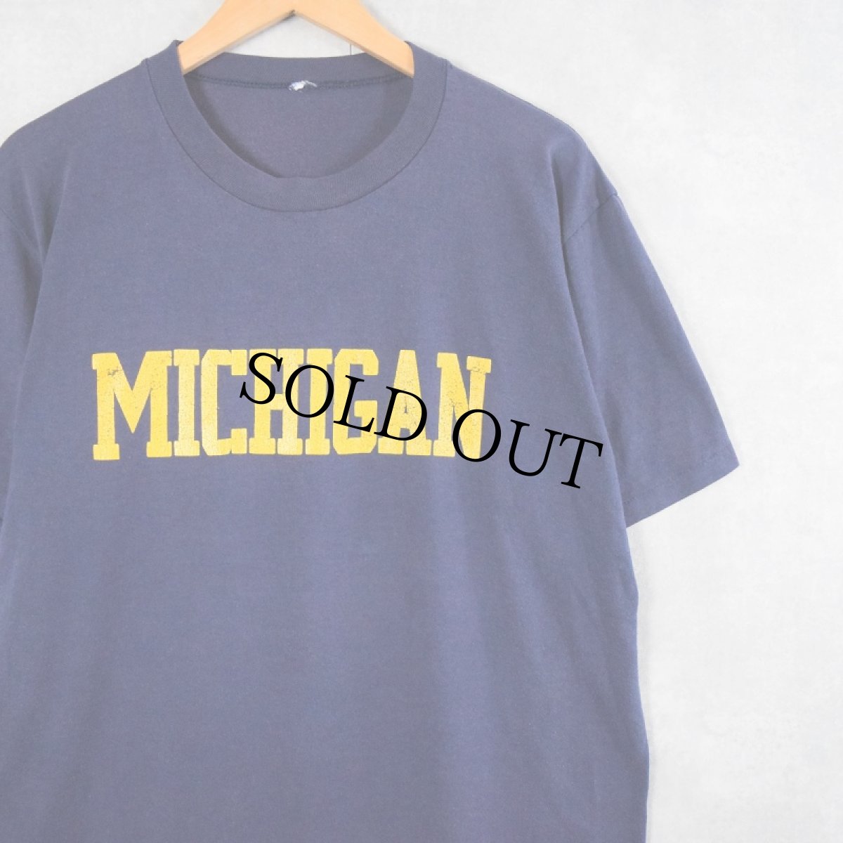 画像1: 80's "MICHIGAN" プリントTシャツ NAVY (1)