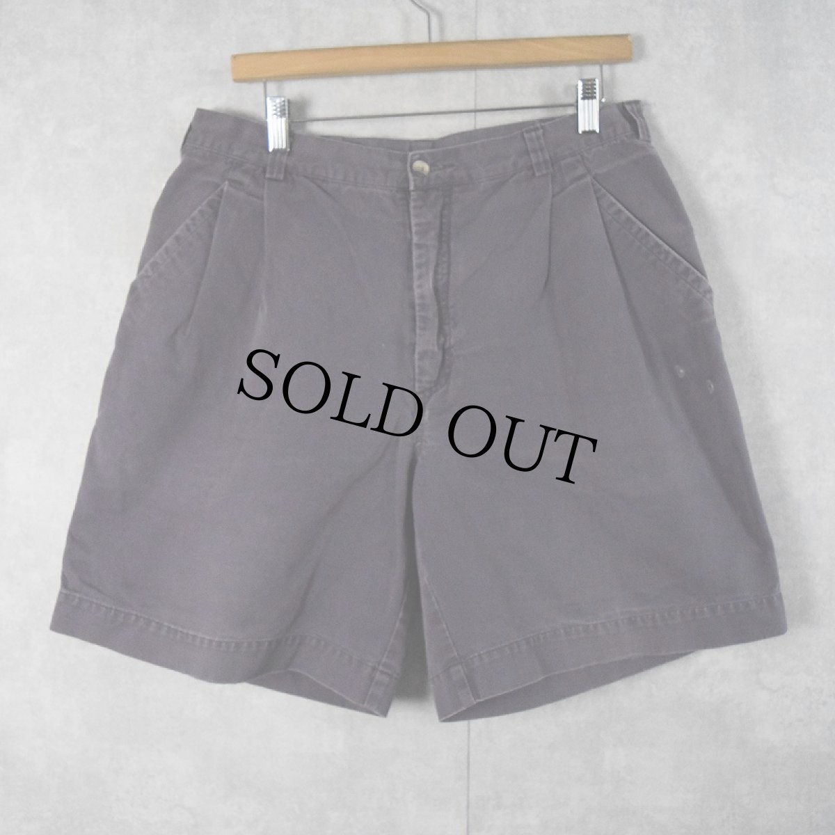 画像3: 90's Patagonia "IRREGULAR" 2タック コットンチノショーツ W33 (3)