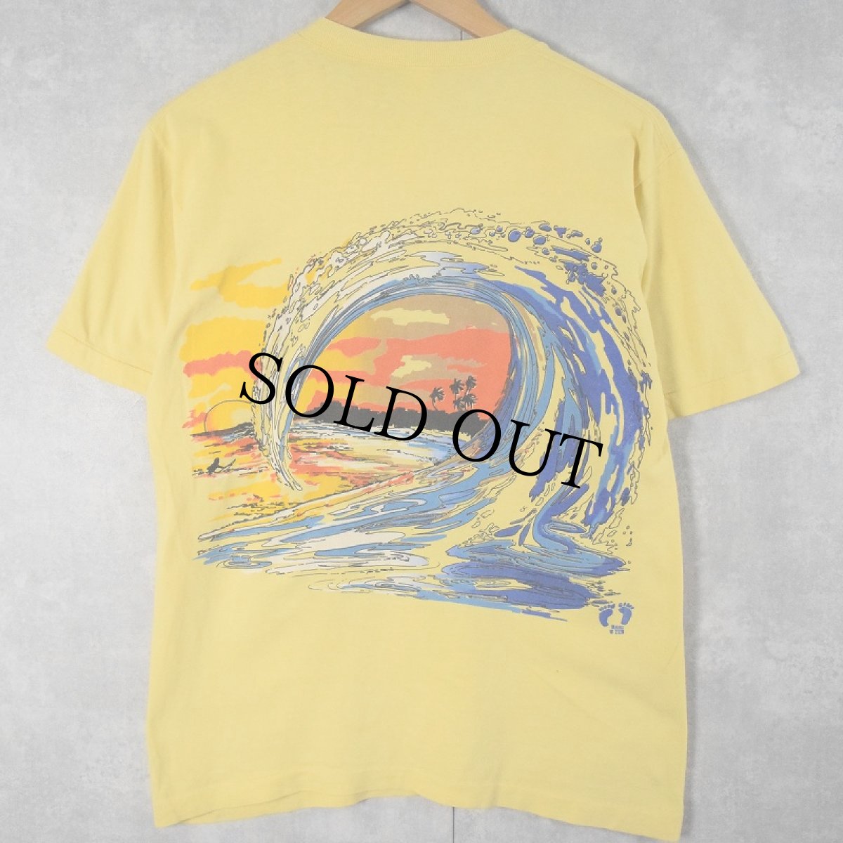 画像3: 70's HANG TEN サーフィン 大判プリントTシャツ M (3)