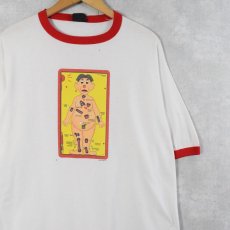 画像1: 2000's Hasbro USA製 "OPERATION" 玩具プリントリンガーTシャツ XL (1)