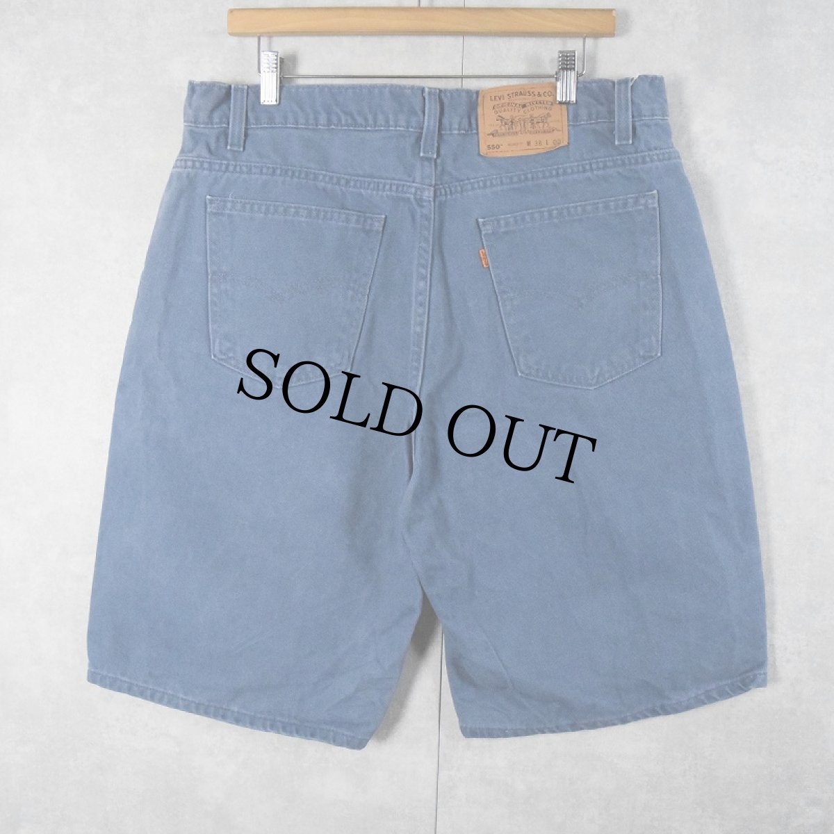 画像4: 90's Levi's 550 "RELAXED FIT" USA製 カラーデニムショーツ W36 (4)