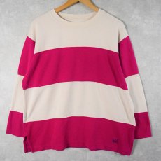 画像2: LIZ & CO. ボーダー柄 切り替えデザイン ロンT  (2)
