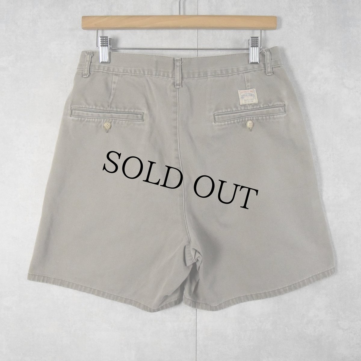 画像4: 90's POLO Ralph Lauren USA製 2タック コットンチノショーツ W28 (4)