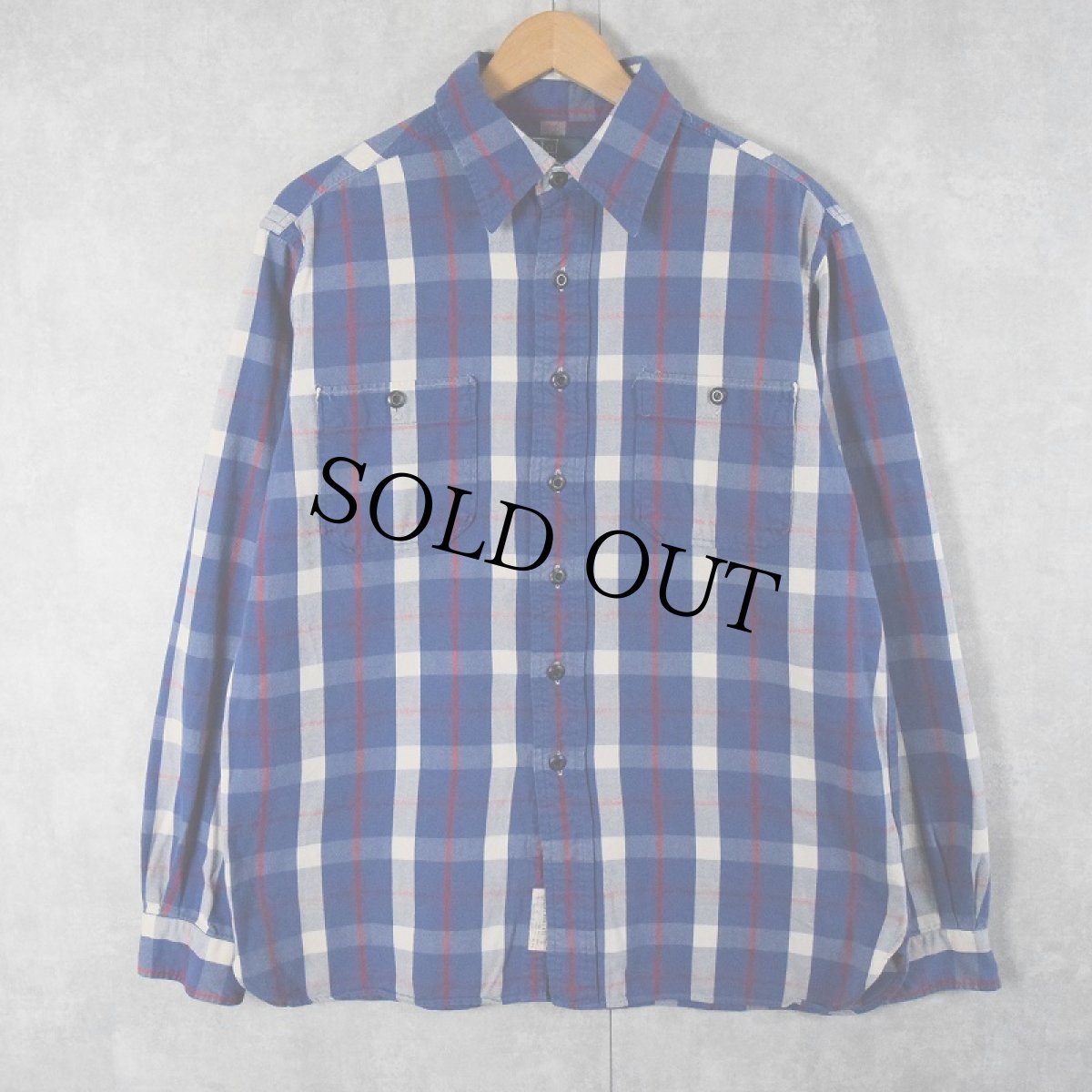 画像2: POLO Ralph Lauren チェック柄 ヘビーネルシャツ L (2)