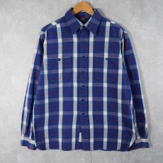 画像2: POLO Ralph Lauren チェック柄 ヘビーネルシャツ L (2)