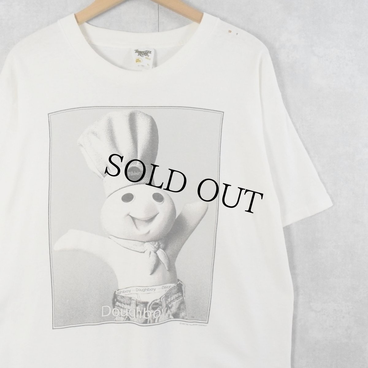 画像1: 90's Doughboy USA製 キャラクターパロディTシャツ XL (1)
