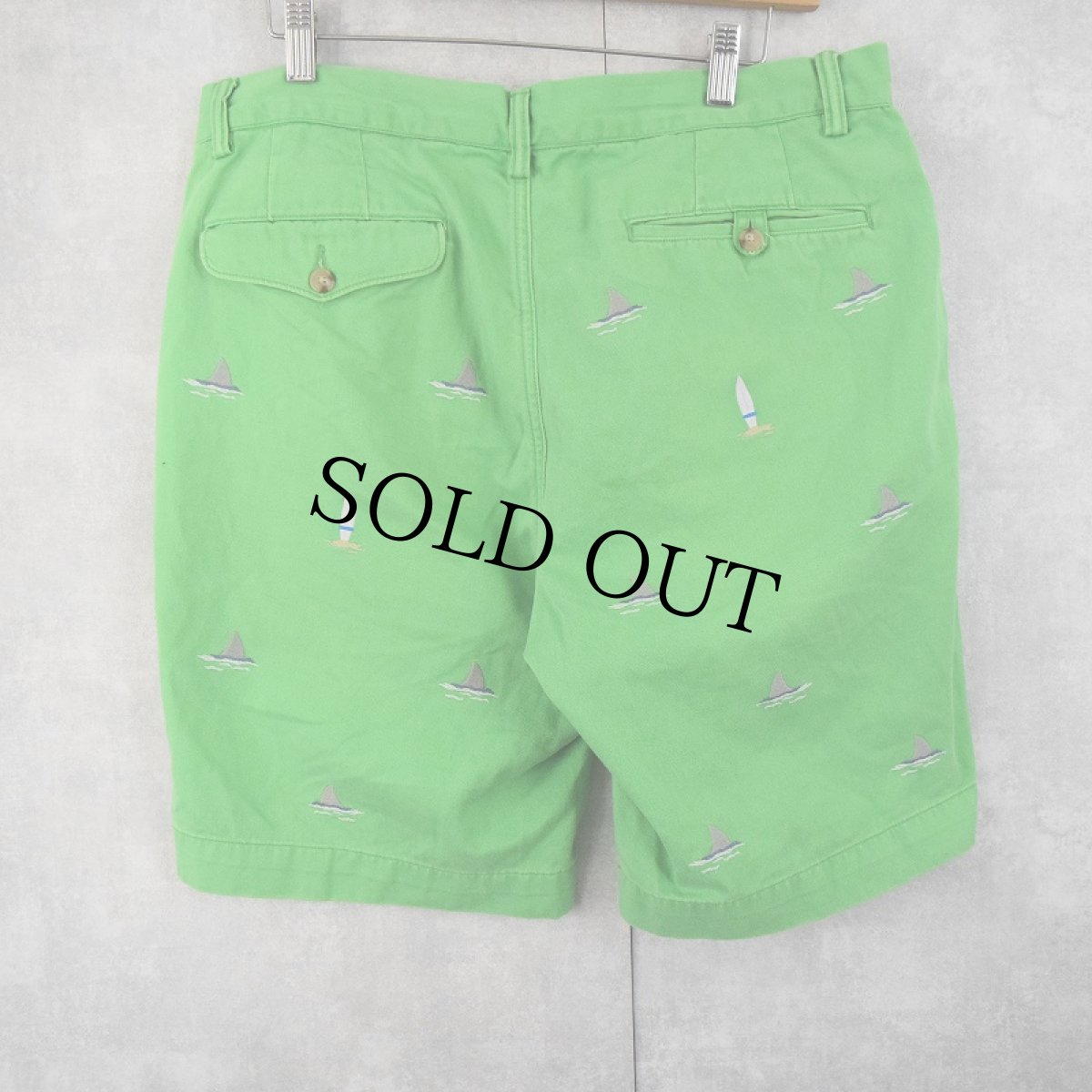 画像3: POLO Ralph Lauren "BEDFORD CHINO CLASSIC FIT" サーフボード×サメ 刺繍チノショーツ W35 (3)