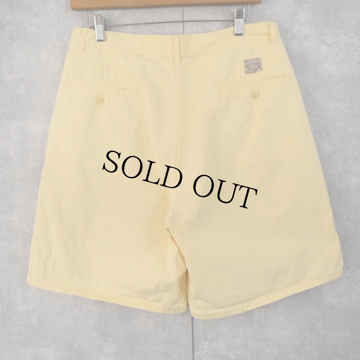 画像4: 90's POLO Ralph Lauren USA製 2タック チノショーツ W32 (4)