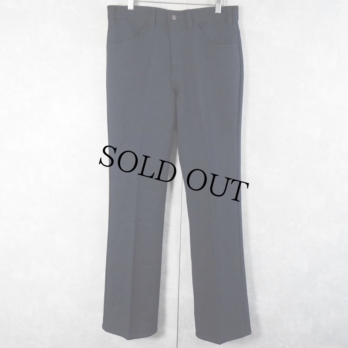 画像1: 80's Levi's 517 "STA-PREST" PANTS NAVY W33 (1)