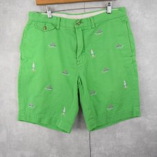 画像2: POLO Ralph Lauren "BEDFORD CHINO CLASSIC FIT" サーフボード×サメ 刺繍チノショーツ W35 (2)