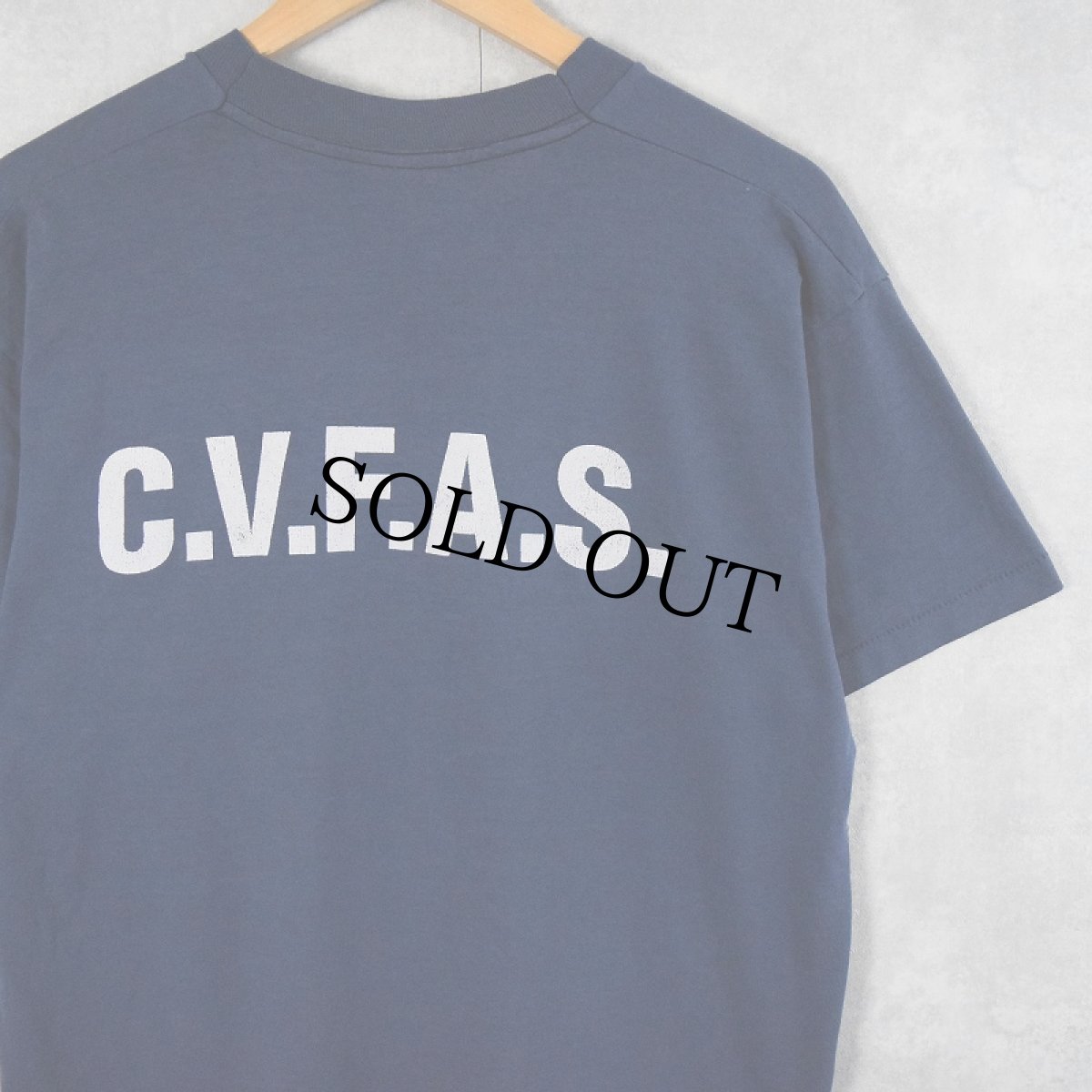 画像2: 80's CHEESEQUAKE FIRST AID USA製 救護ステーションプリントTシャツ NAVY L (2)