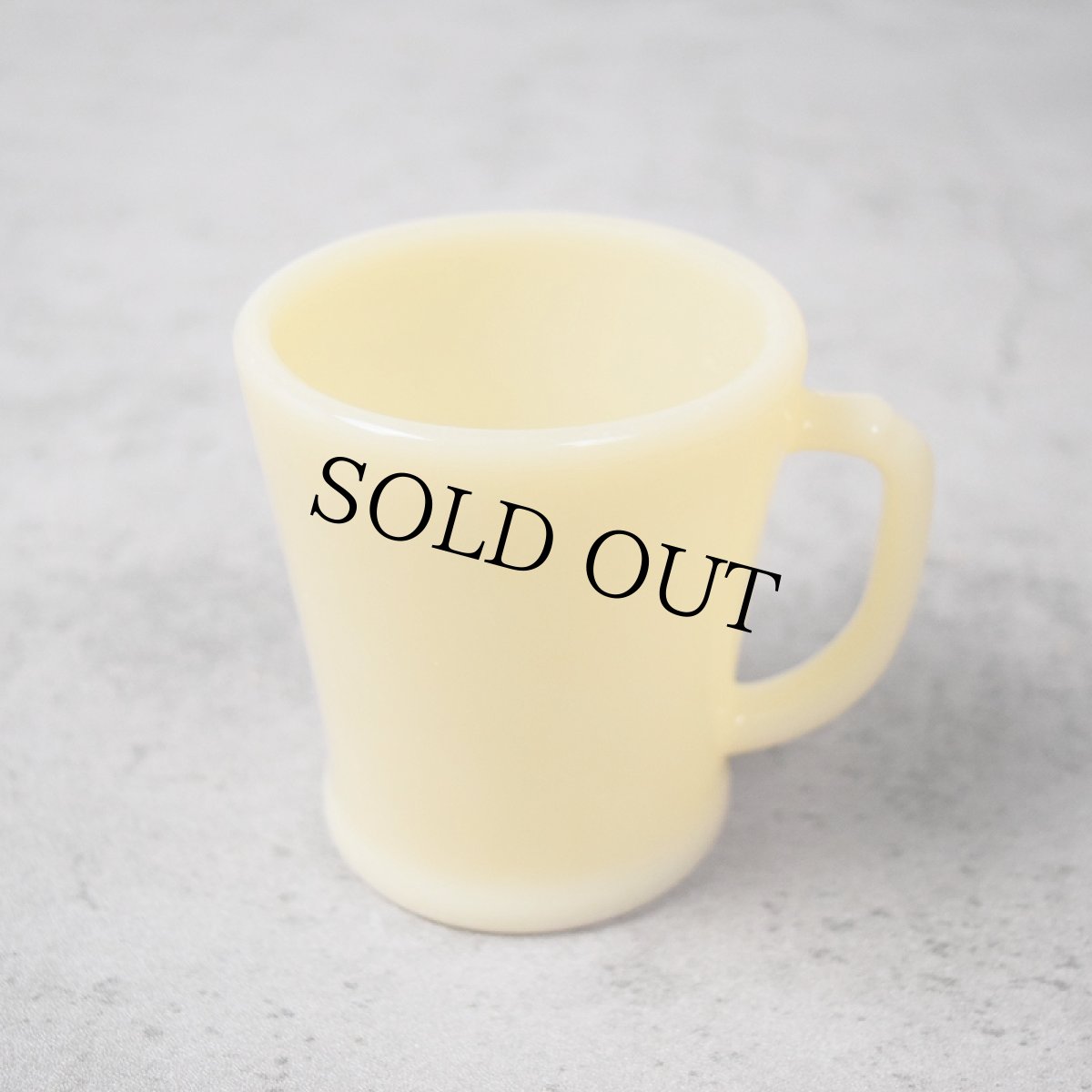 画像1: 50's Fire-King シェービングマグ アイボリー TALL (1)