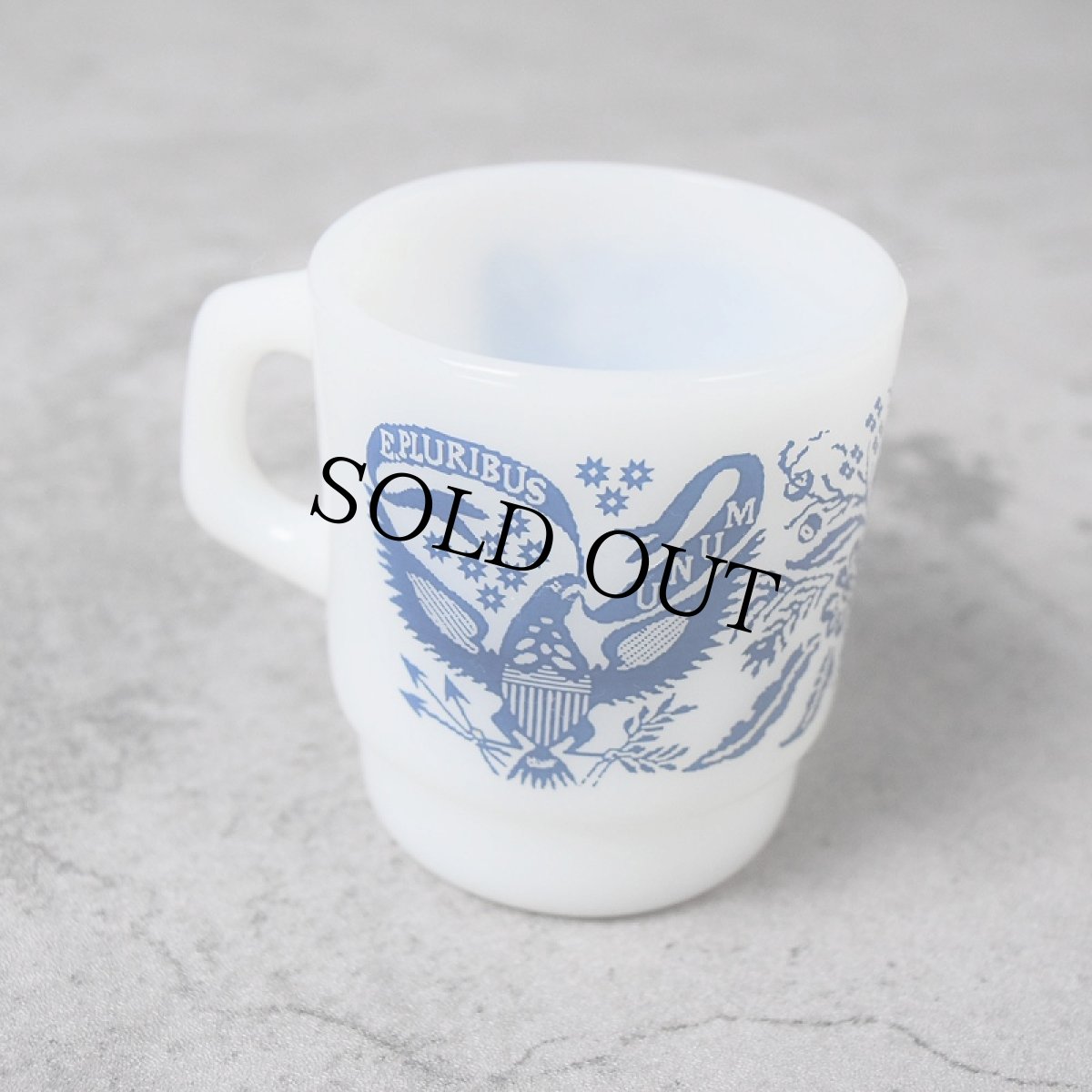 画像2: 60〜70's Fire-King USA製 "グレートシール" スタッキングマグ (2)