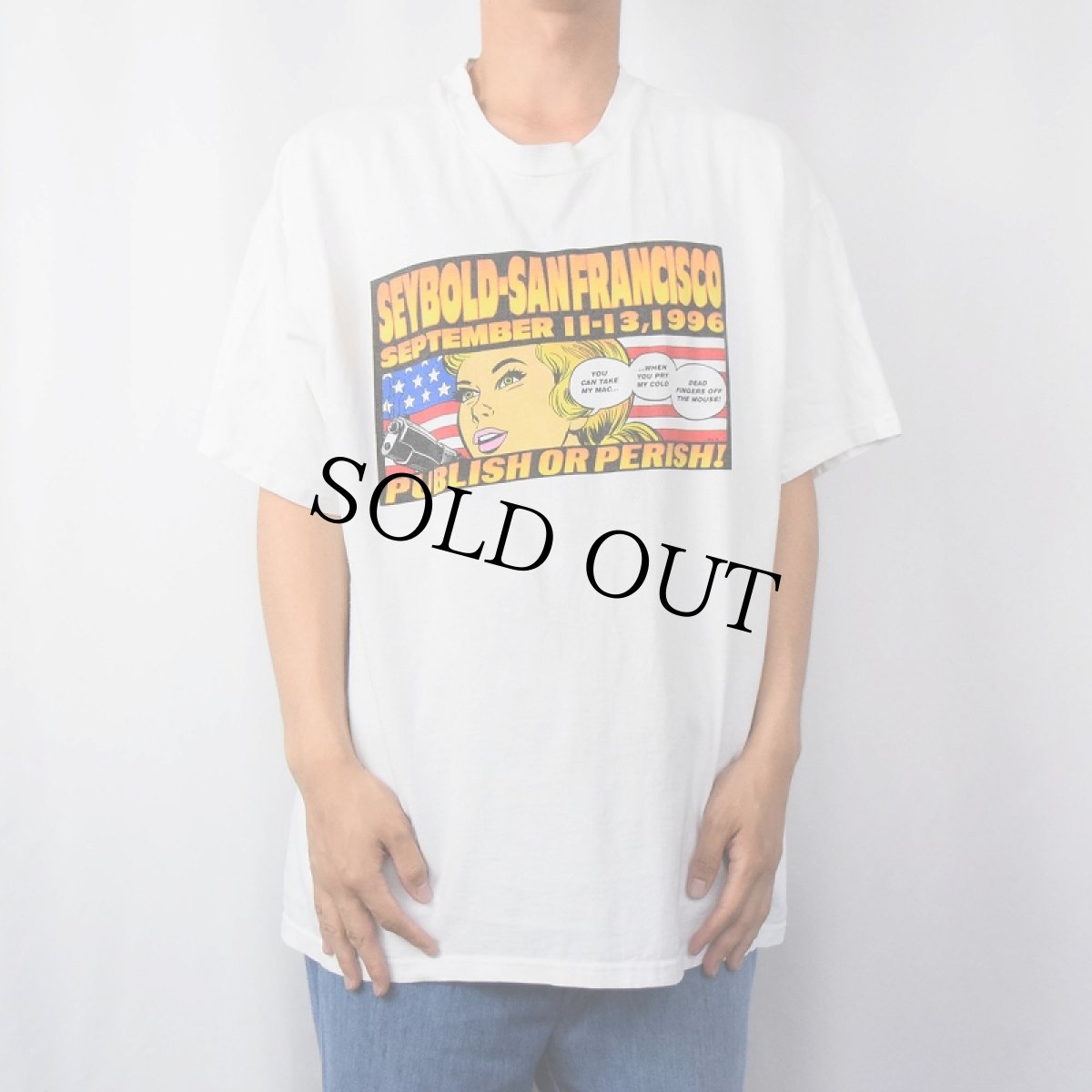 画像2: 90's Apple × KOZIK "Power Computing" アートプリントTシャツ XL (2)