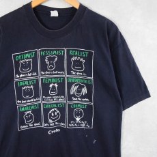 画像1: "Creta" イラストプリントTシャツ BLACK (1)