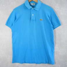画像1: 70〜80's CHEMISE LACOSTE FRANCE製 ロゴワッペン 鹿の子ポロシャツ SIZE4 (1)