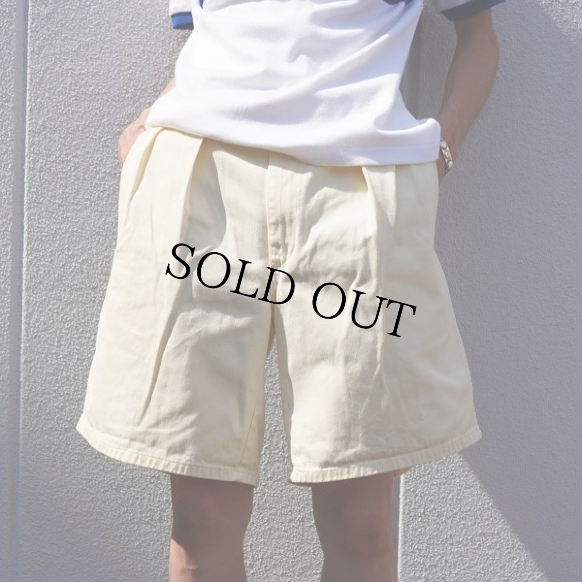 画像1: 90's POLO Ralph Lauren USA製 2タック チノショーツ W32 (1)