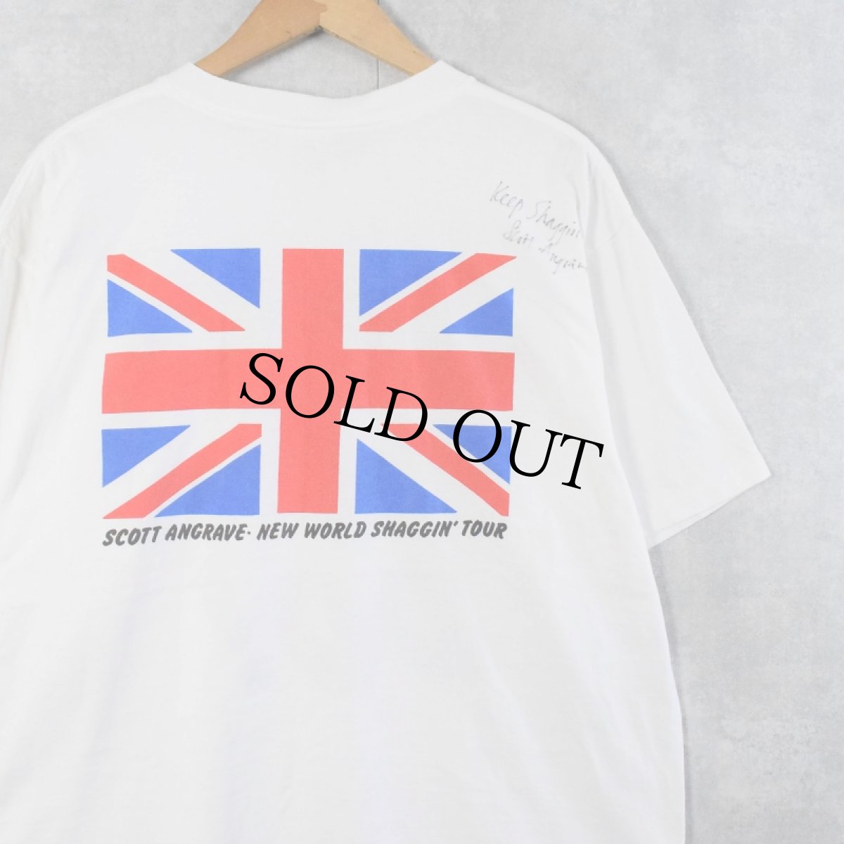 画像2: 90's Scott Angrave USA製 "YES I DO!" サイン入り コメディアンツアーTシャツ XL (2)