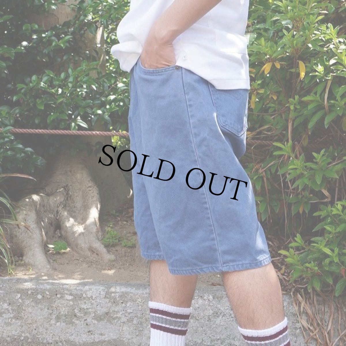 画像1: 90's Levi's 550 "RELAXED FIT" USA製 カラーデニムショーツ W36 (1)