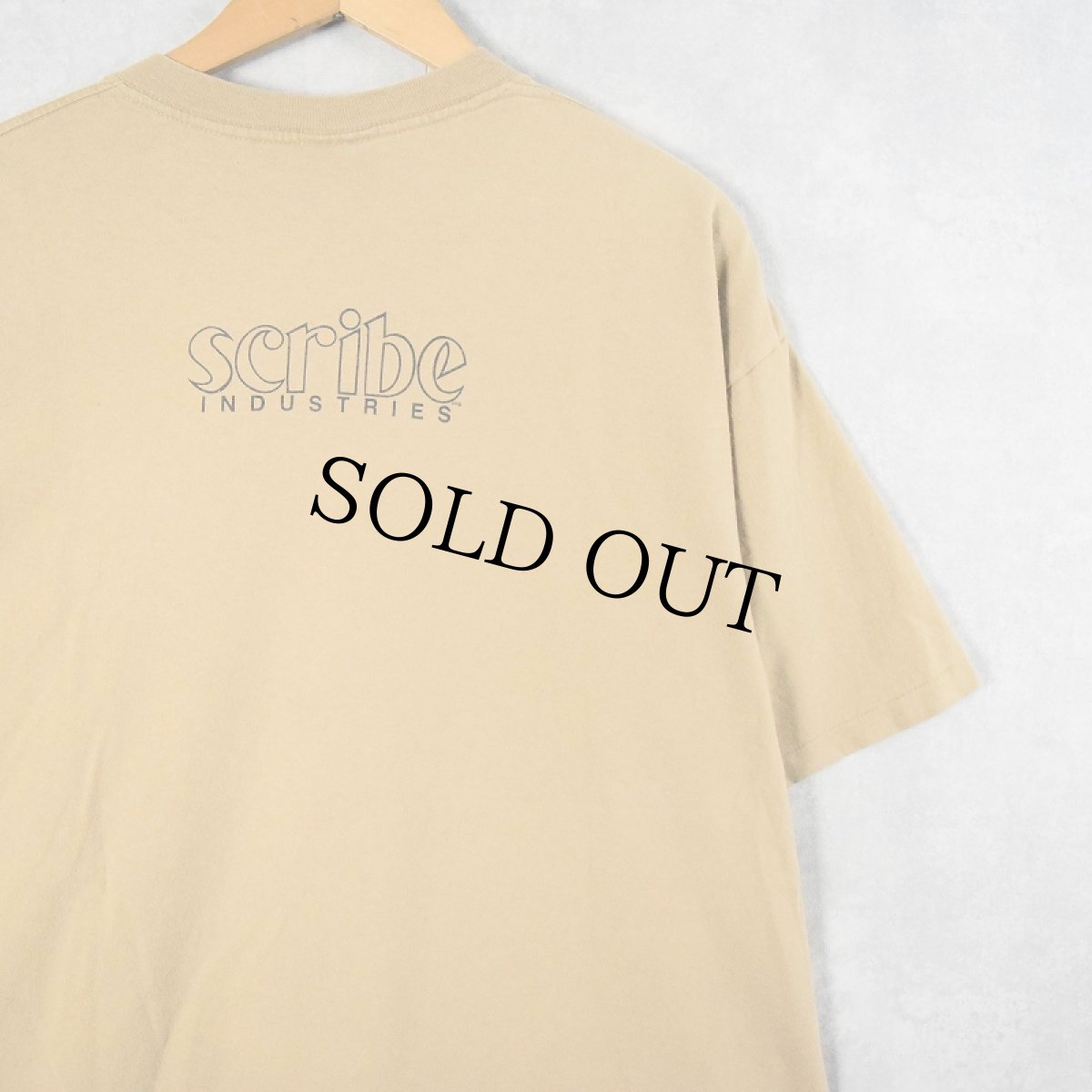 画像2: 90's Scribe Industries ローラースケートブランド ロゴプリントTシャツ XL (2)