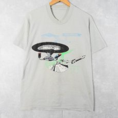 画像1: 【SALE】 90's 宇宙船プリント 映画パロディプリントTシャツ (1)