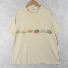 画像1: 90's 26 Red 猫プリント スケートブランドTシャツ  (1)