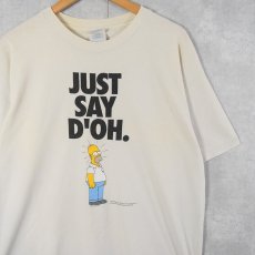 画像1: 90's THE SIMPSONS "JUST SAY D'OH." パロディプリントTシャツ XL (1)