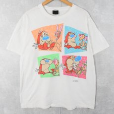 画像1: 90's Ren&Stimpy USA製 キャラクタープリントTシャツ XL (1)