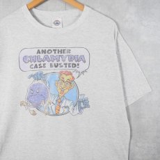 画像1: 2000's GEN-PROBE "CHLAMYDIA" バイオエンジニアリング・チェーンプリントTシャツ L (1)