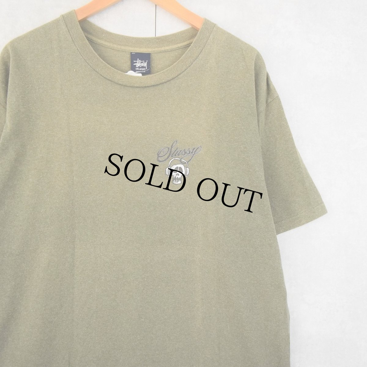 画像2: 90's STUSSY USA製 ヘッドホンスカルプリントTシャツ XL (2)