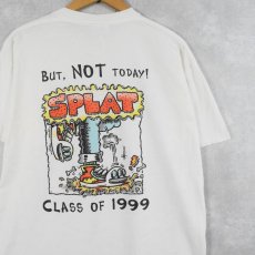 画像2: 90's USA製 "CHEER UP LITTLE FRIEND..." シュールイラストプリントTシャツ L (2)