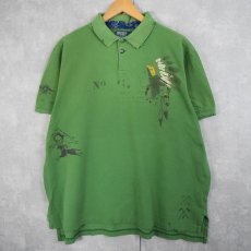 画像1: POLO Ralph Lauren "CUSTOM FIT" インディアンヘッド 鹿の子ポロシャツ XXL (1)