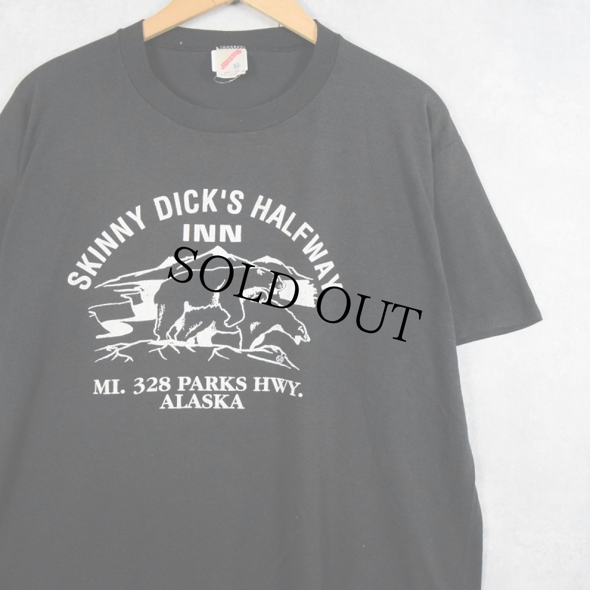 画像1: 80's USA製 "SKINNY DICK'S HALFWAY" プリントTシャツ L (1)