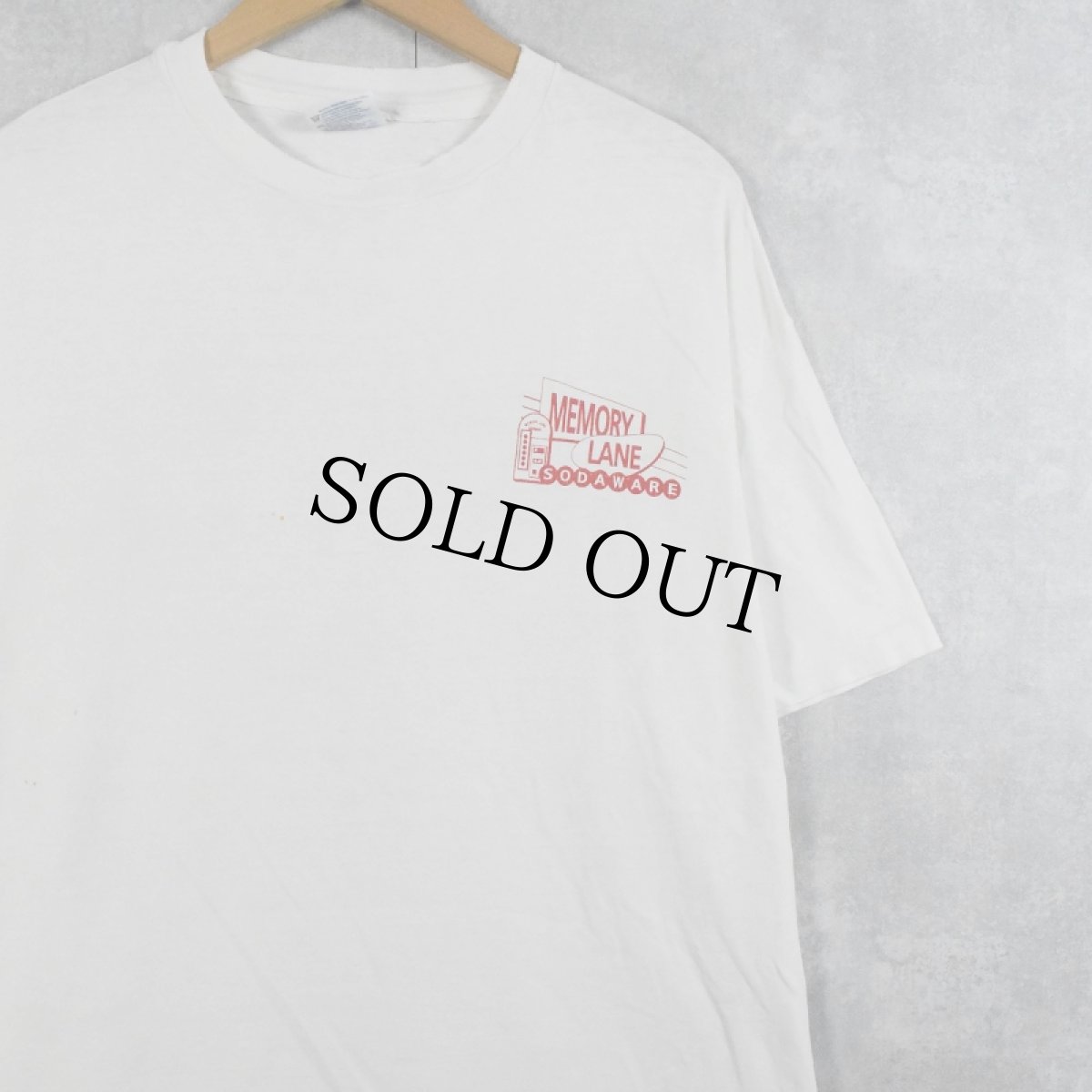画像2: 90's USA製 "MEMORY LANE SODAWARE" ジュークボックスプリントTシャツ XL (2)
