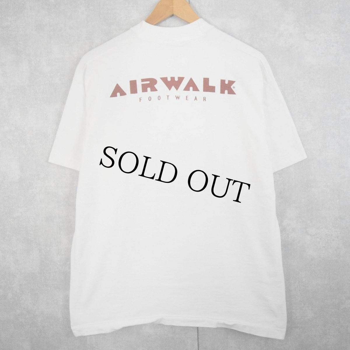 画像2: 90's AIR WARK スケートブランド ロゴプリントTシャツ XL (2)