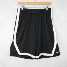 画像3: NIKE ロゴ刺繍 バスケットパンツ BLACK (3)