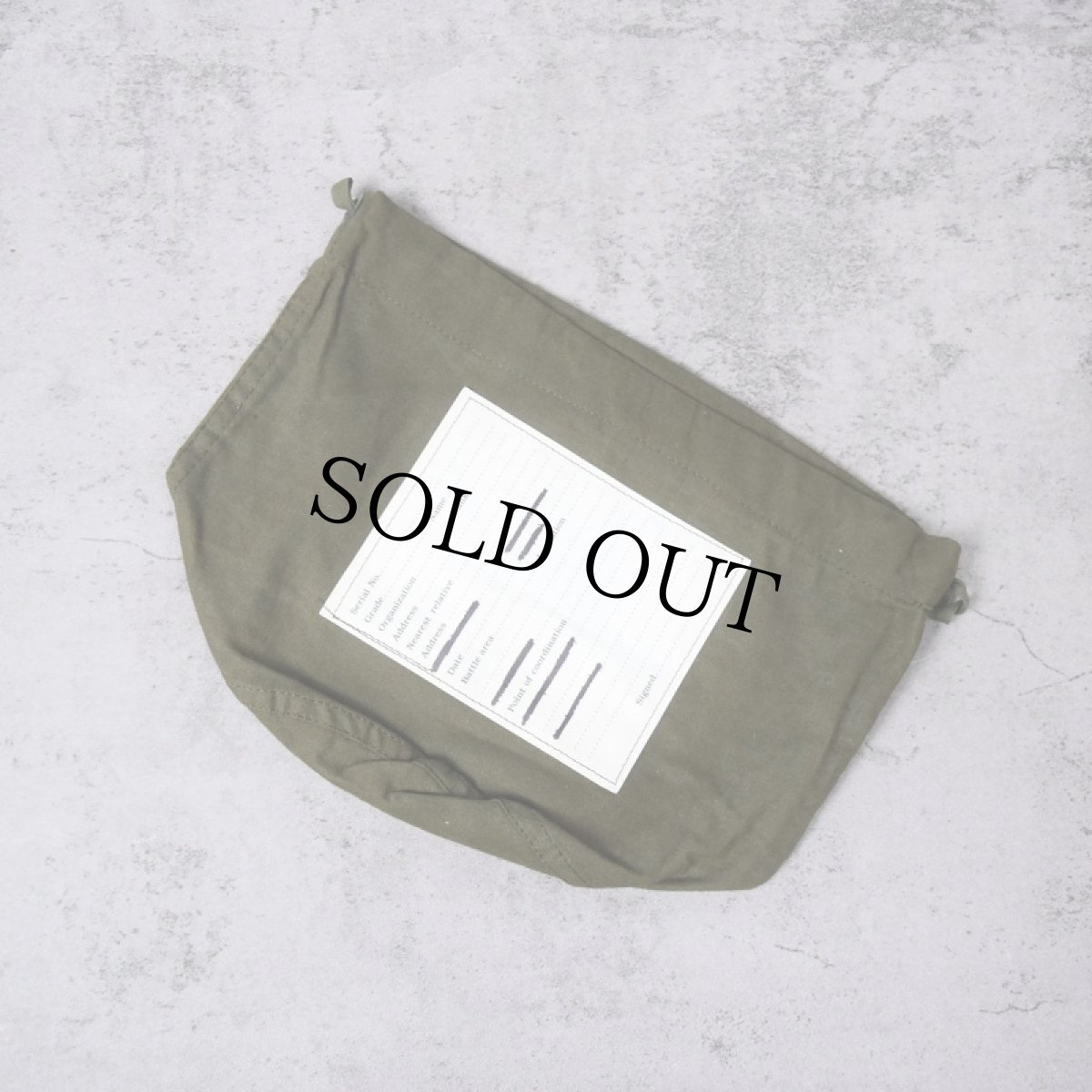 画像1: U.S. ARMY PERSONAL EFFECTS BAG (1)