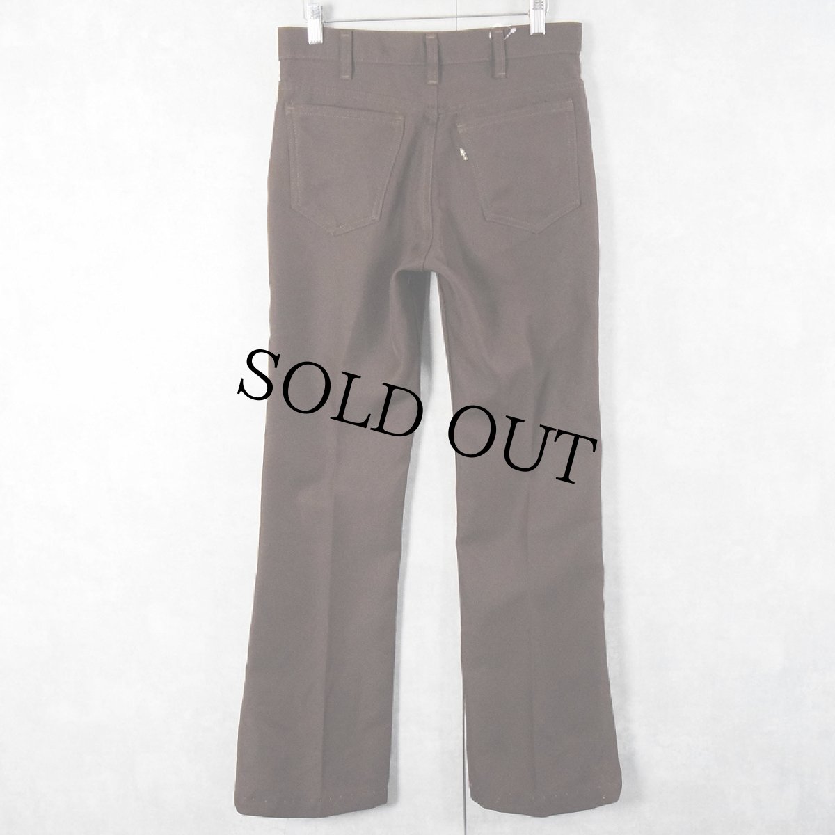 画像2: 80's Levi's 517 USA製 "STA-PREST" PANTS BROWN W29 (2)