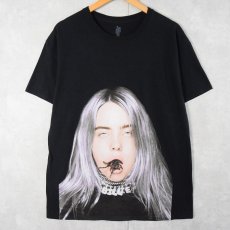 画像1: Billie Eilish "you should see me in a crown" ミュージシャンフォトプリントTシャツ BLACK L (1)