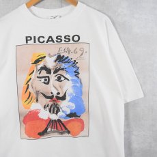 画像1: 90's Pablo Picasso USA製 "Musketeer" アートプリントTシャツ XL (1)