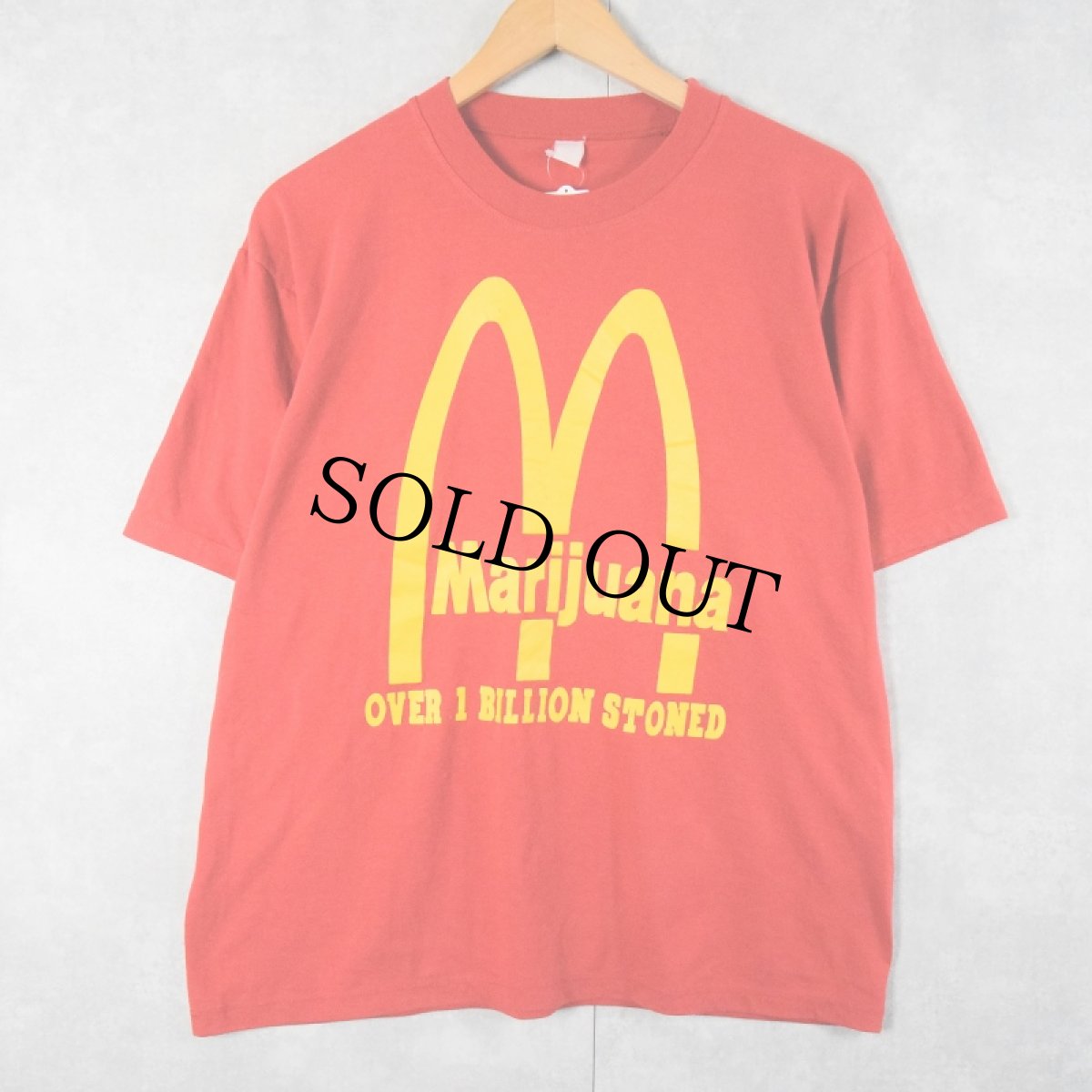 画像1: "Marijuana" パロディプリントTシャツ M (1)