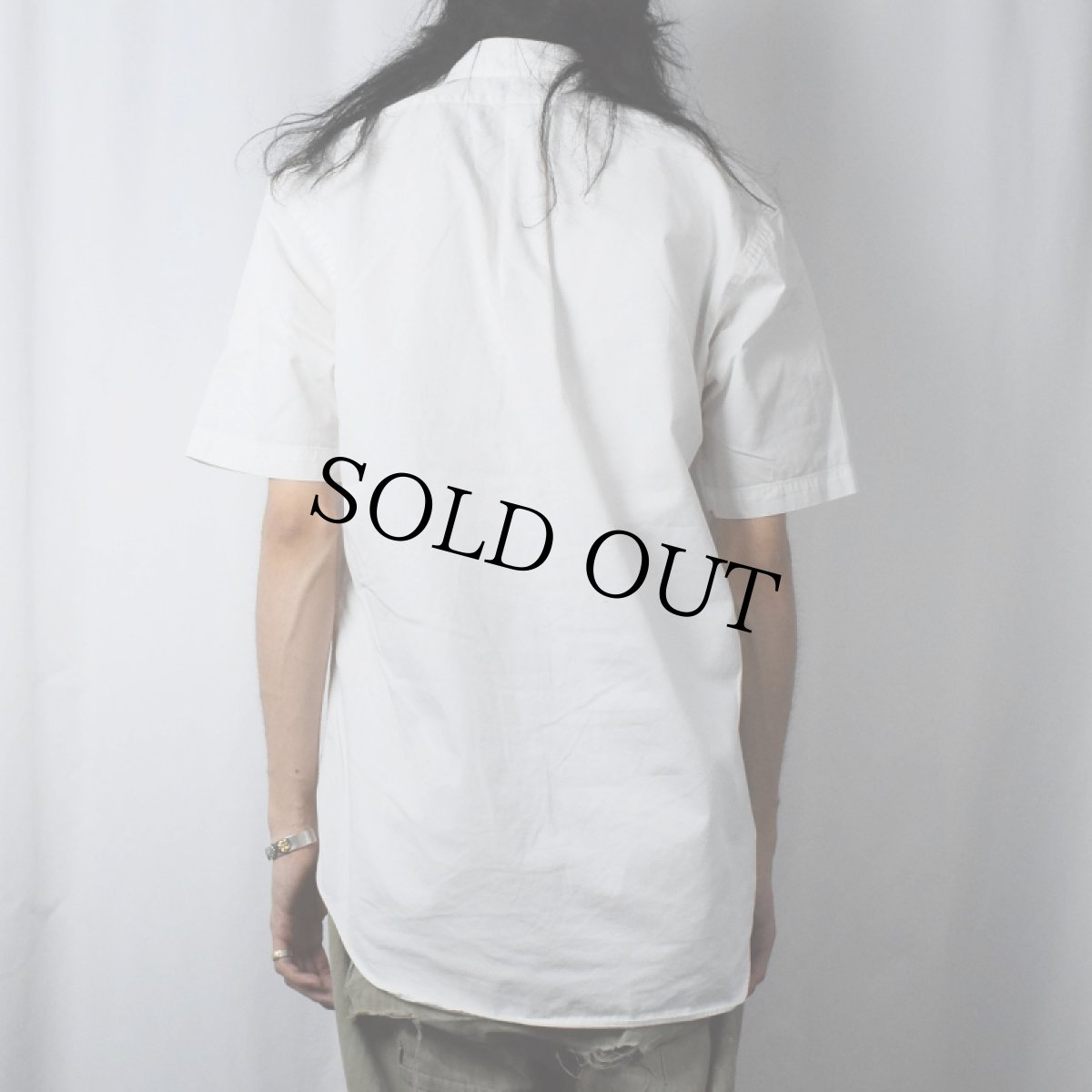 画像3: Ralph Lauren "BLAKE" ロゴ刺繍 コットンボタンダウンシャツ S (3)