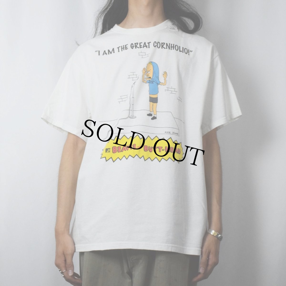 画像2: BEAVIS AND BUTT-HEAD キャラクタープリントTシャツ (2)