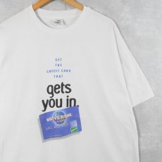 画像1: 【SALE】 UNIVERSAL STUDIOS CREDIT CARD クレジットカード会社プリントTシャツ XL (1)