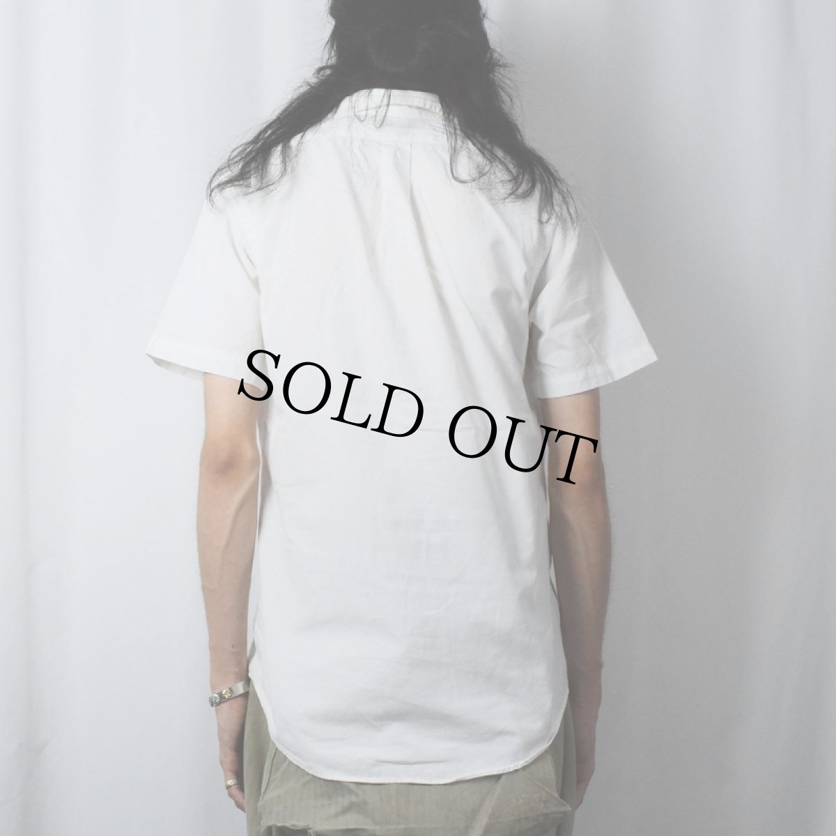 画像3: Ralph Lauren "CUSTOM FIT" ロゴ刺繍 コットンボタンダウンシャツ S (3)