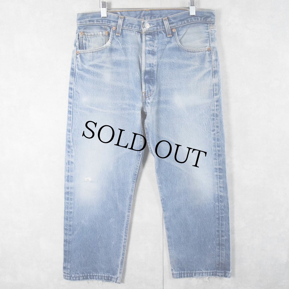 画像1: 90's Levi's 501 ブランクタブ USA製 デニムパンツ W34 (1)