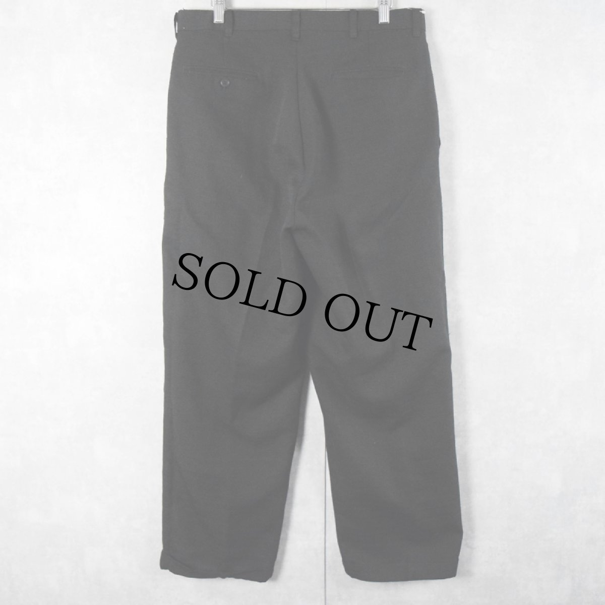 画像2: 〜90's METRICS USA製 2タック スラックス BLACK W34 (2)