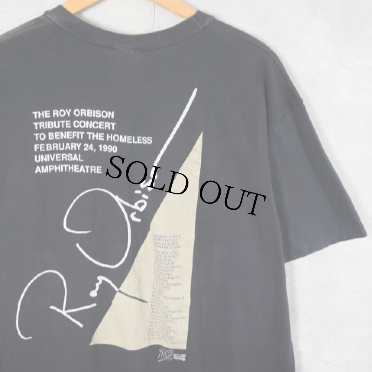 画像2: 90's ROY ORBISON USA製 ロカビリーミュージシャンプリントTシャツ BLACK XL (2)