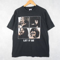 画像1: 90's THE BEATLES USA製 "LET IT BE" ロックバンド プリントTシャツ BLACK L (1)