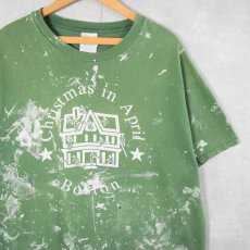 画像1: 90's "Christmas is April" ペンキペイントTシャツ XL (1)